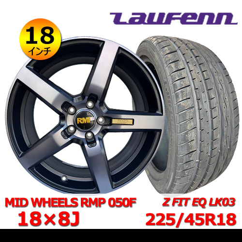 新品夏タイヤホイール4本セット MID WHEELS 050F 18×8J In42 5H PCD114.3 トーヨー PROXES CL1 SUV 225/60R18